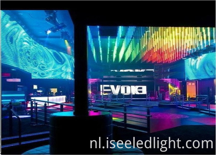 disco DMX Clear RGB 3D vertical tube 